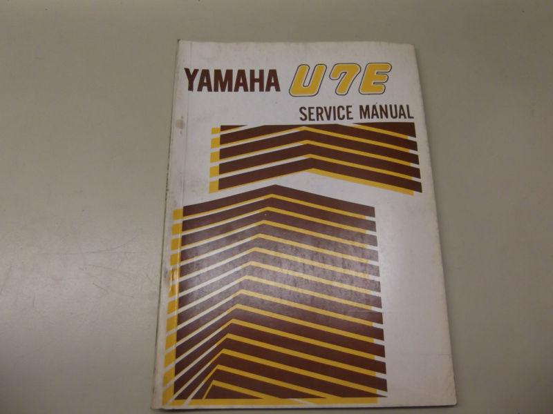 Yamaha u7e service manual yamaha motor co.,ltd motorcycle literature