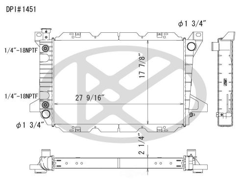 Radiator koyo a1451