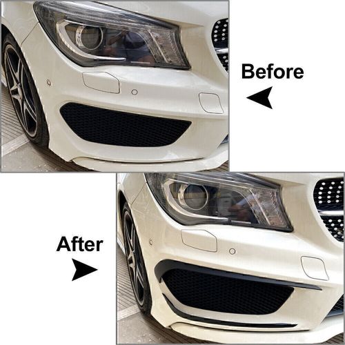 4pcs front bumper lip splitter spoiler for mercedes benz cla c117 2013-2015 2014