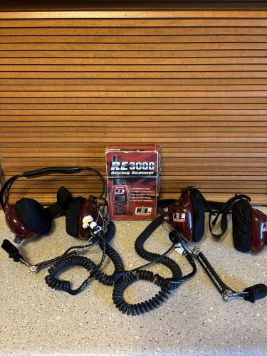 Racing radios headsets used - racing electronics brand -minor repair done