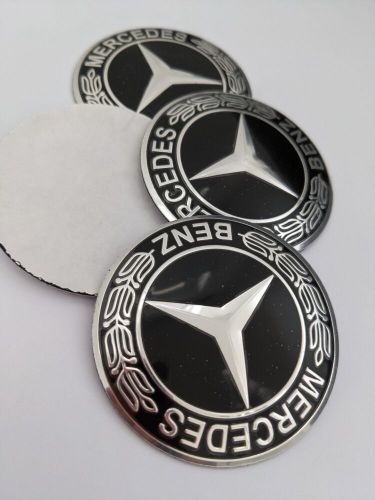 4pcs 65 mm mercedes benz wheel center caps decals emblem badge logo sticker