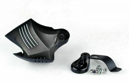 V-shield horn cover fits big twins evo 92-12 twin cam 88 &amp; twin cam 96 black new