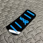 Vauxhall corsa d vxr dead pedal foot rest plate - gloss black/light blue acrylic