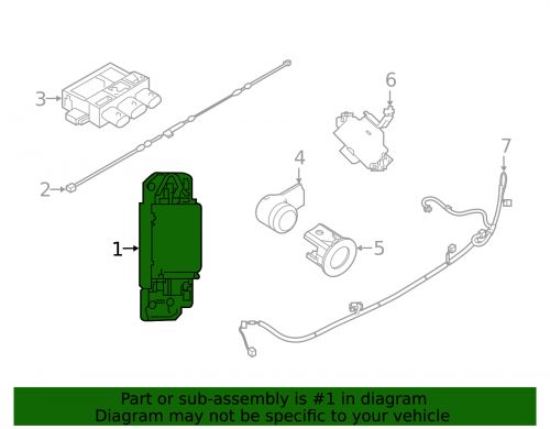 Genuine nissan object sensor 284k1-6fl0a