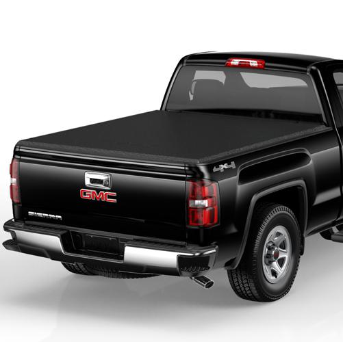 2014 gmc sierra black tonneau cover - soft folding 6'6" standard box 23139841