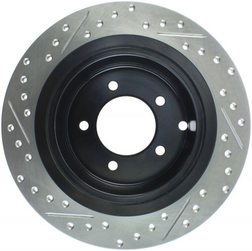 Stoptech 127.63069l sport cross-drilled and slotted disc brake rotor