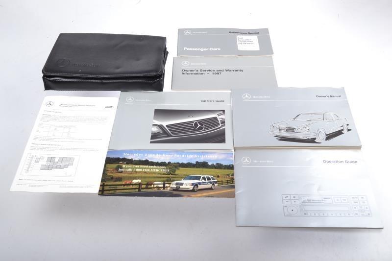 Oem mercedes w210 e420 e320 1997 complete owner's manual set w/case