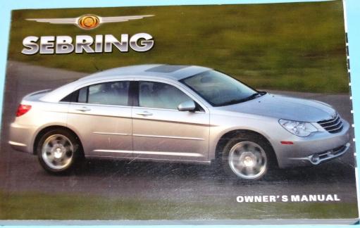 2007 chrysler sebring owner's manual