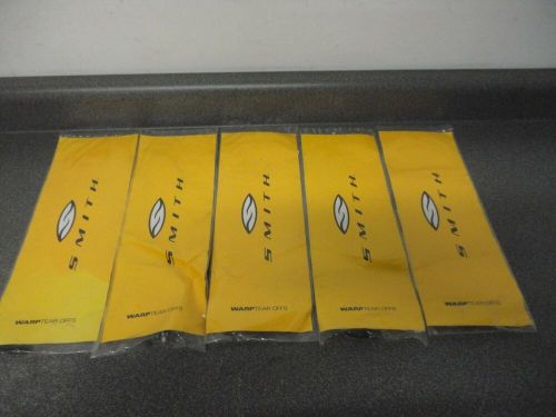 Lot of (5) new smith warp tearoffs wrpt0f0-3 12 pack 300 gauge clear motorcycle