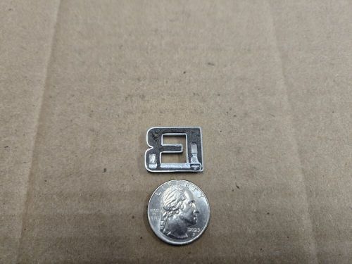 Oem &#034;b&#034; chrome individual letter lettering emblem badge logo nameplate insignia