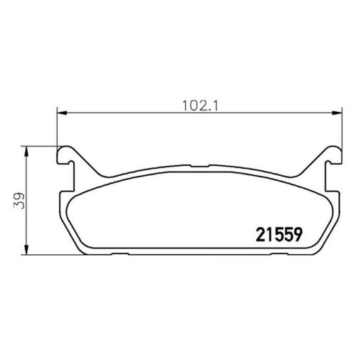 Mintex mdb1414 rear brake pads mazda - mx5 mk1 na 89-96