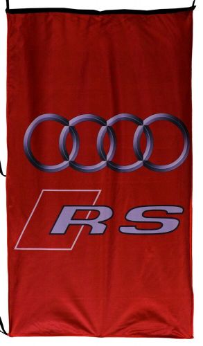 Audi-flag rs red vertical banner 5 x 3 ft 150 x 90 cm