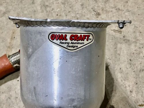 Oval craft flush mount breather tank dirt late model imca race car free ship