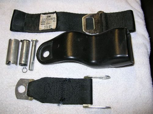 1967 1968 1969 camaro seat belt black lap seat belt retractor front date: 2a67