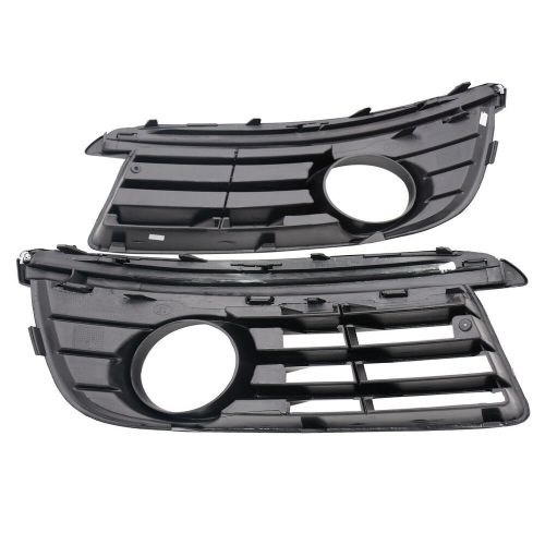 Pair front bumper fog light lamp bezel grille covers for vw jetta mk5 2006-2011