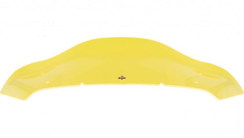 Klock werks ice kolor flare yellow ice 8&#034; windshield for harley 23.5 &amp; 24- flhx