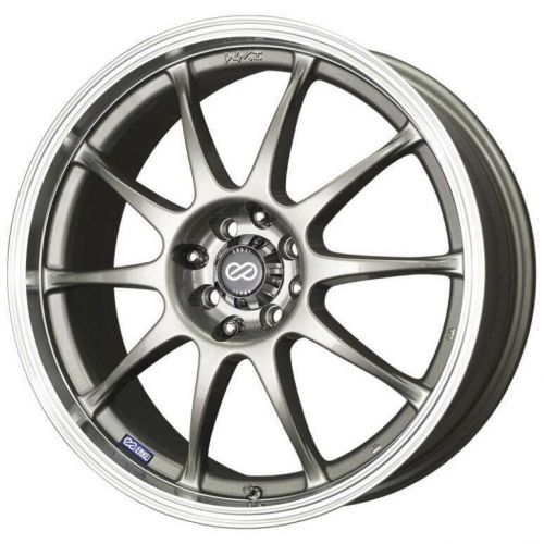 Enkei 409-565-11sp j10 15x6.5 4x100/108 38mm offset 72.6mm bore dia silver wheel