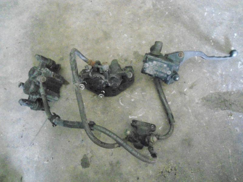 1987 kawasaki ninja zx750 zx 750 front brake calipers master cylinder