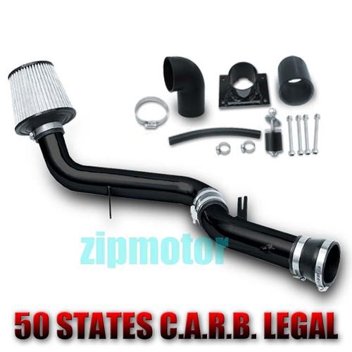 2000-2005 mitsubishi eclipse 2.4l 4cyl cold air intake + filter system kit black