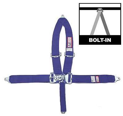 Rjs racing 5 point complete harness seat belt - blue (expired)