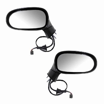 Power heated side view door mirror foldaway pair set driver passenger left/right