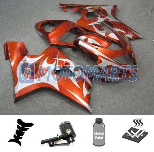 Bundle inj fairing w/ brake fluid pot for suzuki gsx r 600 750 k4 04 05 gsxr av