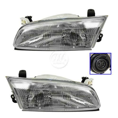 97-99 toyota camry headlamps headlights left lh & right rh pair set