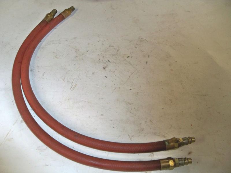 Matched pair of heavy duty whip air hose pit air gun nascar arca late model