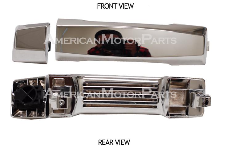 Left or right replacement outside rear chrome door handle 04-10 nissan titan