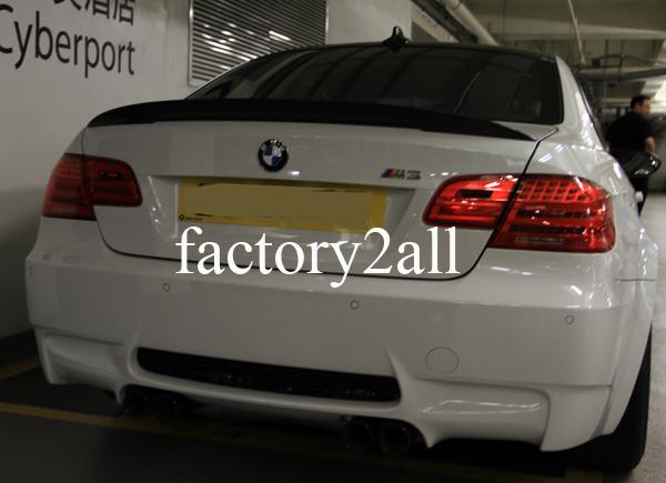 Bmw e92 e92 m3 pure carbon high kick performance trunk spoiler