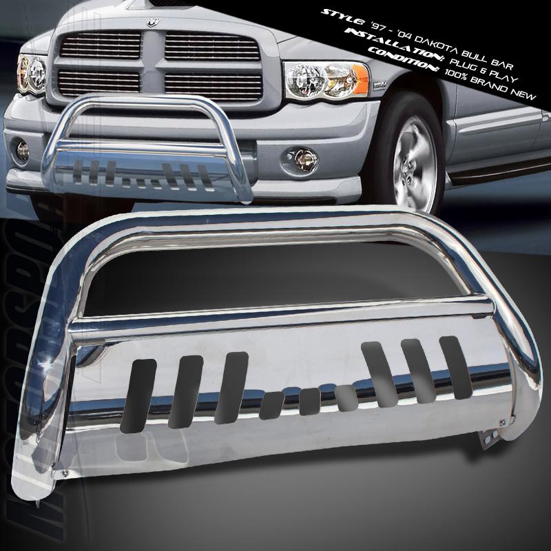 Euro dodge ram pickup truck pu crew cab chrome push bull bar bumper grille 06-08