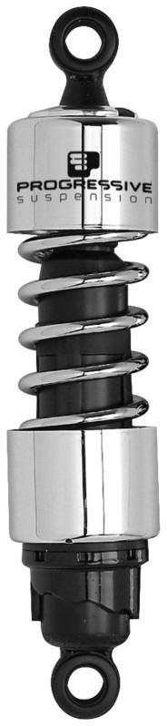 Progressive suspension 412 series cruiser shocks - 12.5in. - chrome  412-4250c