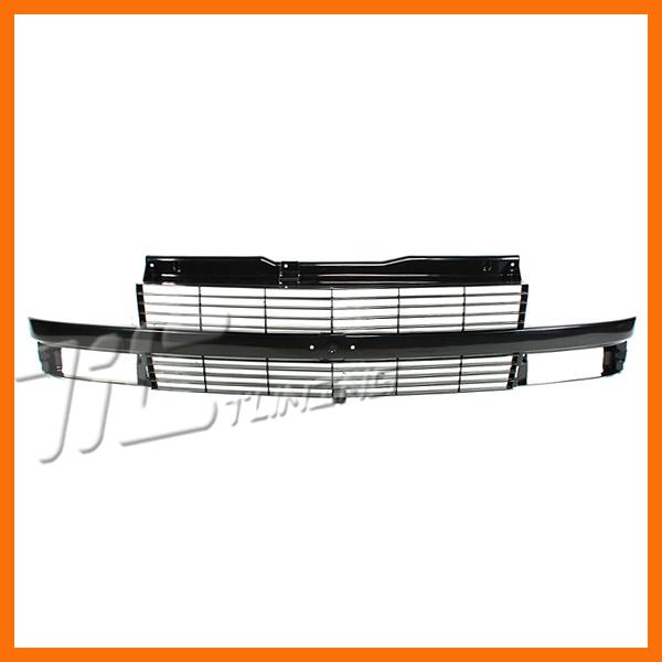 1995-2005 chevy astro composite cl ls lt matte black grille grill front body