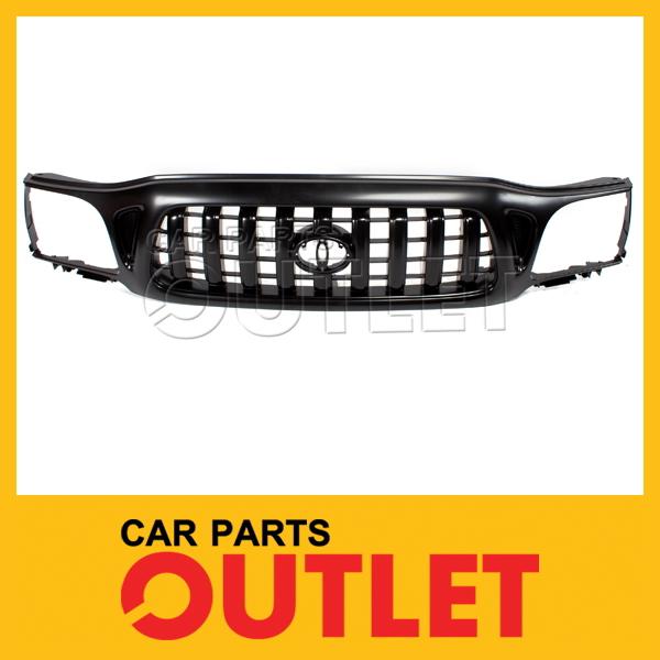 2001-2004 tacoma 2/4wd front grille new to1200246 unpainted bar grid wo s-runner