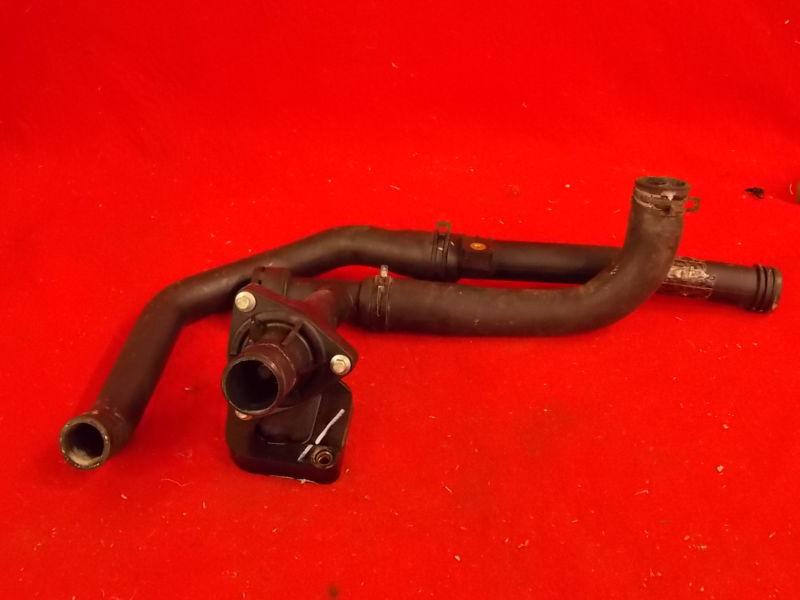 Jaguar x-type v6 upper radiator hose with thermostat. fits 2002 - 2009. 