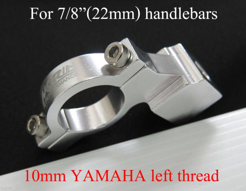 Yamaha motorcycle 7/8" handlebar hand bar mirror mount holder 10mm left thread