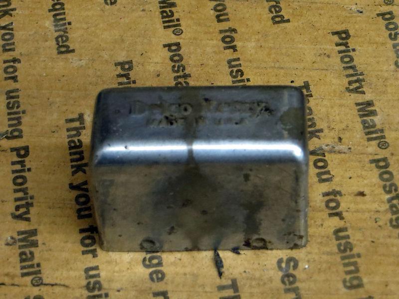 Harley davidson knucklehead panhead oem delco remy relay cover - great patina!