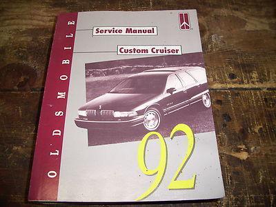 1992 oldsmobile custom cruiser factory issue repair manual