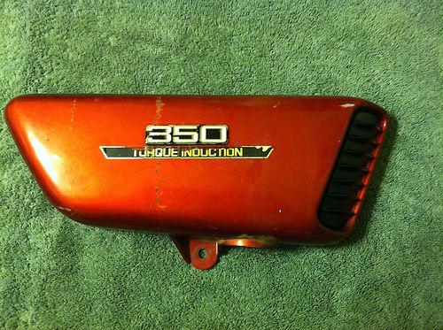 Rd350 rd250 r5 side cover panel right frame red maroon raised emblem cafe