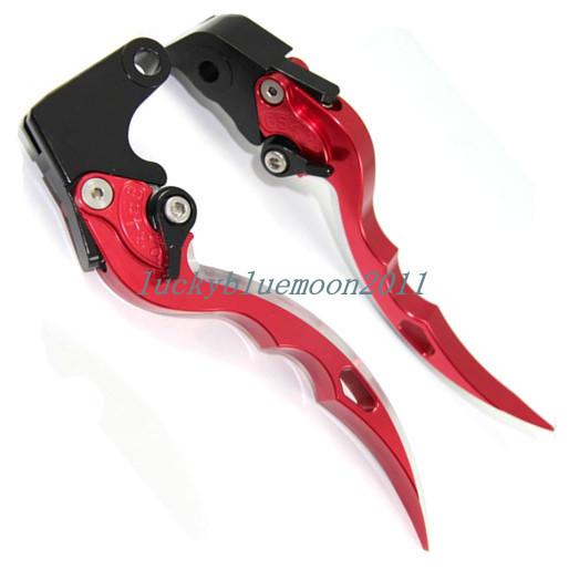 Cnc blade brake clutch lever for honda cbr1000rr fire blade 2004-2007 red