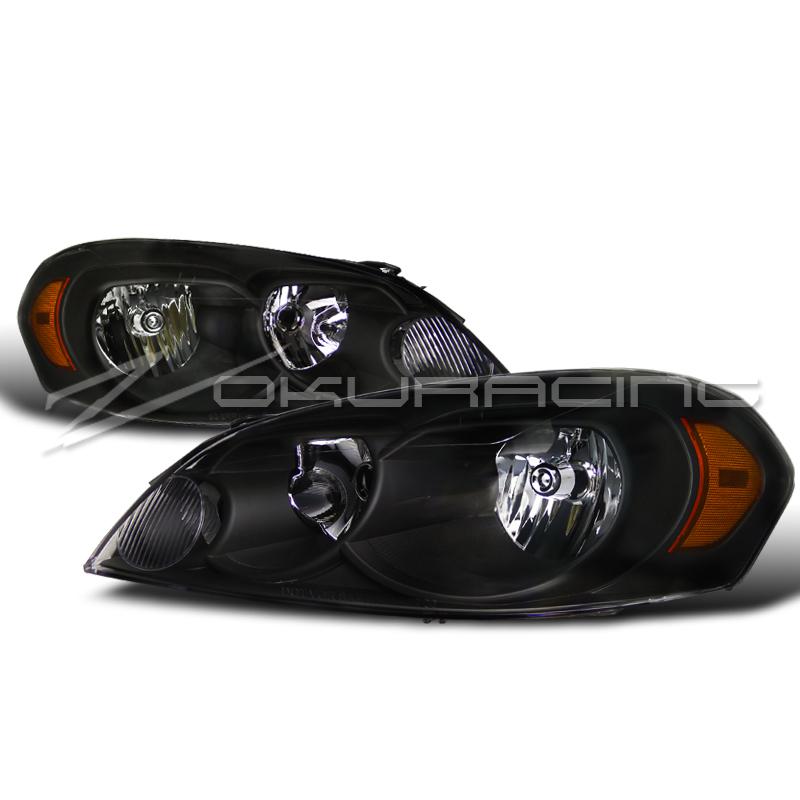 2006-2012 chevy impala diamond black front headlights