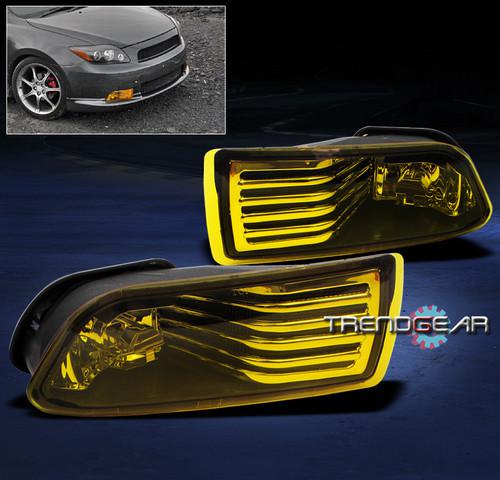 04-10 scion tc yellow bumper fog light+bulb+harness+switch kit 05 06 07 08 09 10