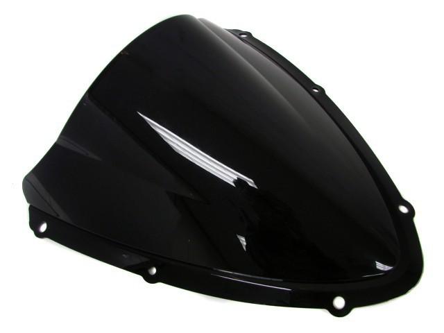 Double bubble tinted black windscreen windshield for suzuki gsxr 600 750 08 09