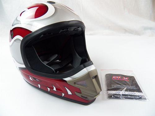 Glx xp11-br galaxy off road helmet - youth large red barracuda xp-11