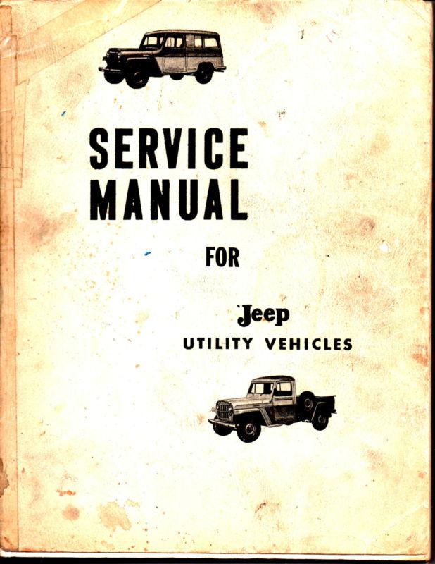 Jeep utility vehicles service manual