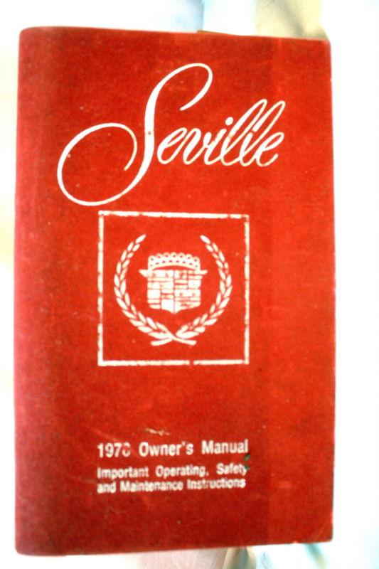 1978 original cadillac seville owners manual-ex cond w/holder/service log folder