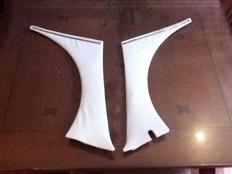 Datsun 240z,260z,280z interior quarter dog leg trim panels white oem nice!  