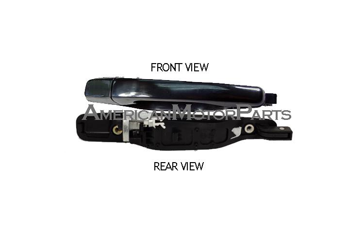 Depo driver outside rear smooth door handle 03-06 mitsubishi outlander