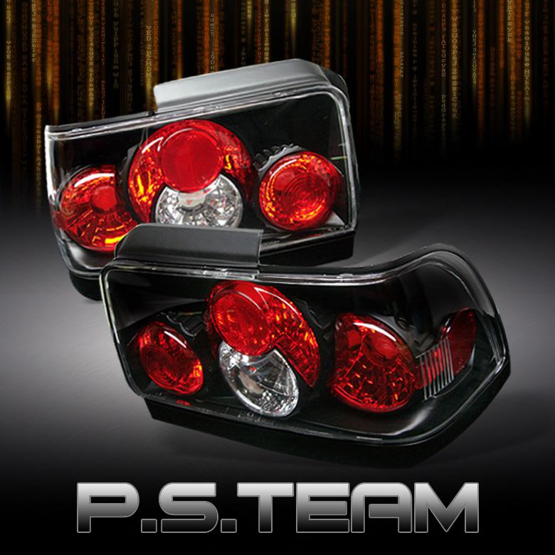 93-97 toyota corolla jdm black altezza tail brake lights lamps pair left+right