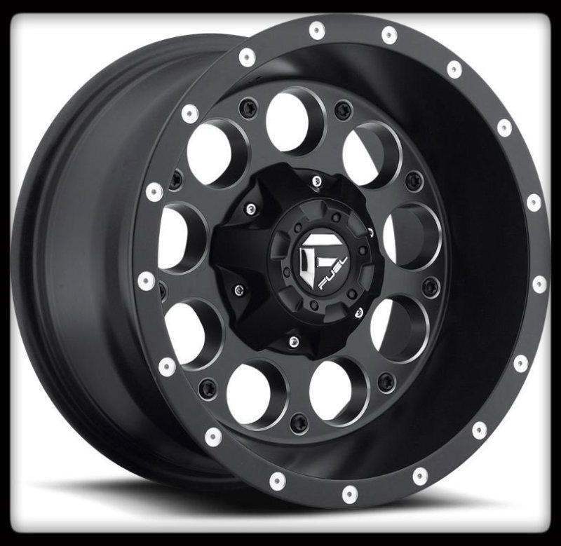 18" x 9" fuel off-road d525 revolver black milled 5x5 5x135 wheels rims 18x9